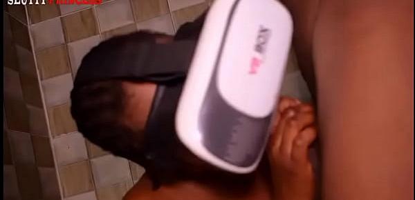  VR Nigerian pornstar with huge boobs banged hard-SLUTTY PRINCESS